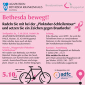 Bethesda bewegt: Radeln Sie mit bei der „Pinktober-Schleifentour“ und setzen Sie ein Zeichen gegen Brustkrebs!