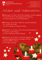 Plakat Chöre singen und musizieren im Bethesda